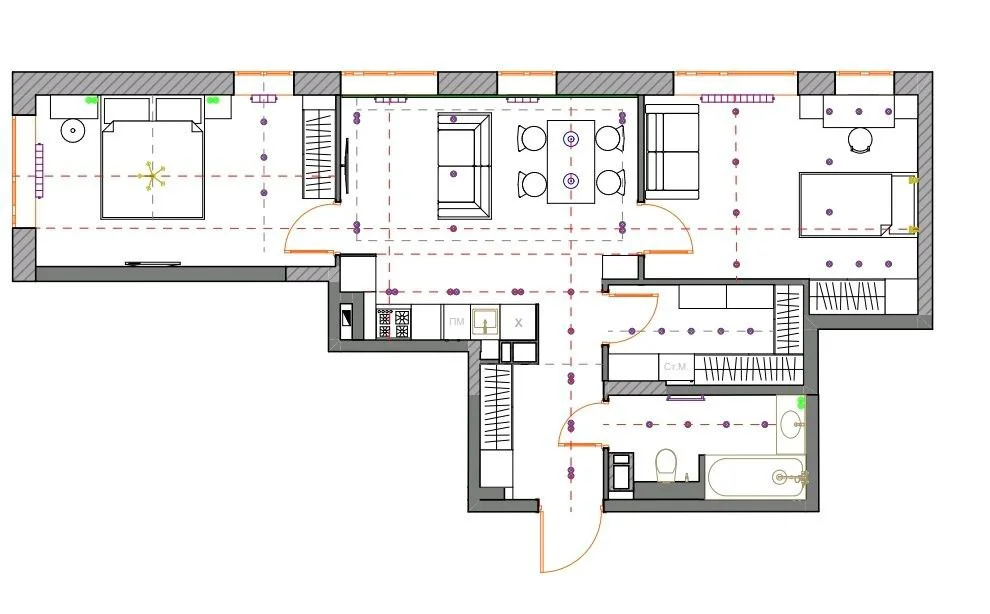 Чертёж планировки Квартира «Современный комфорт»