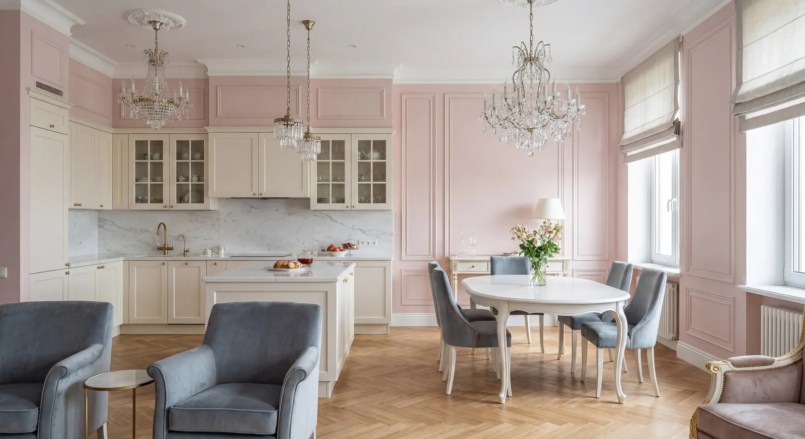 3D-визуализация кухни — минимализм