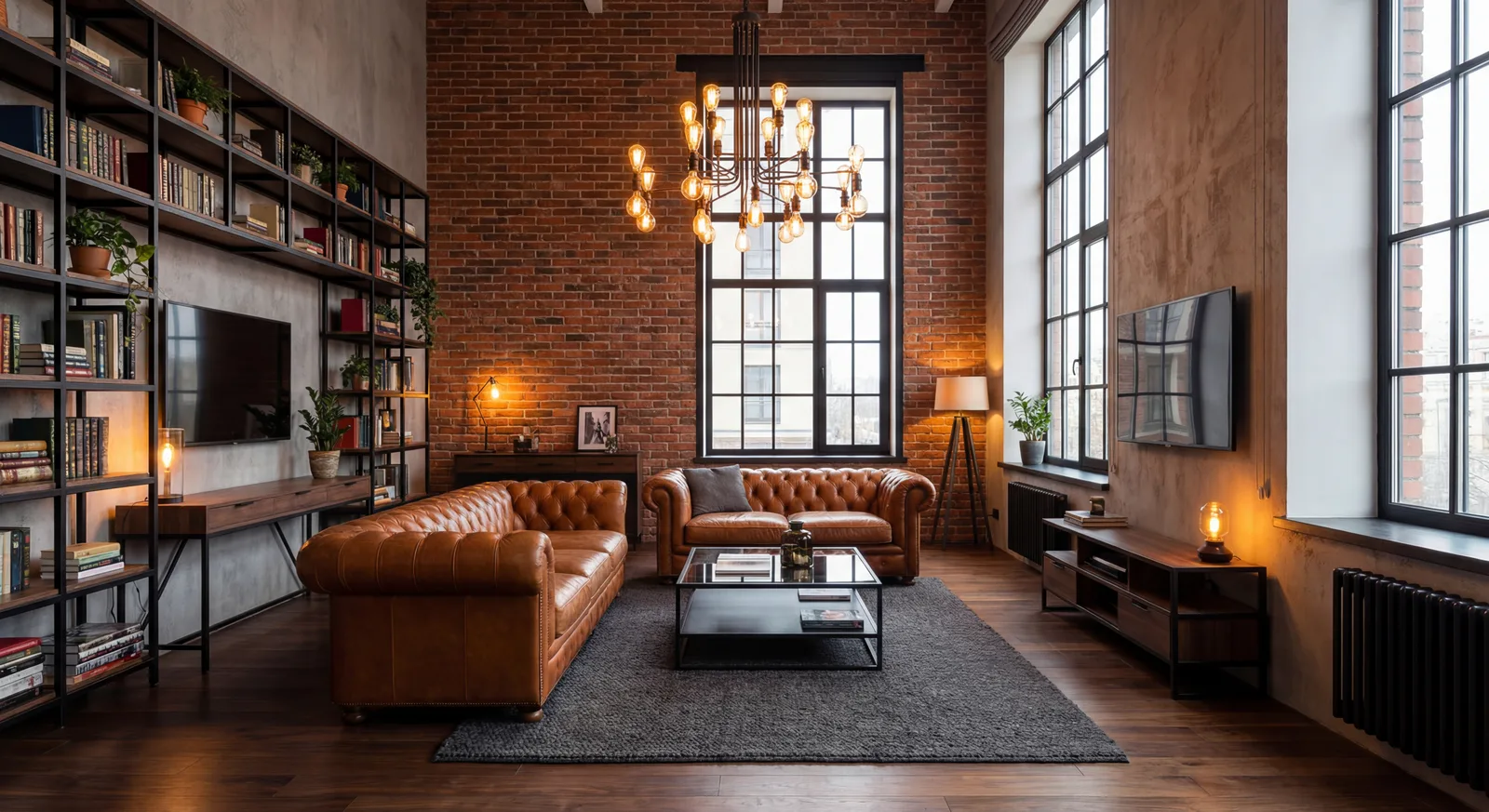 Гостиная в стиле неоклассика — 110 м²