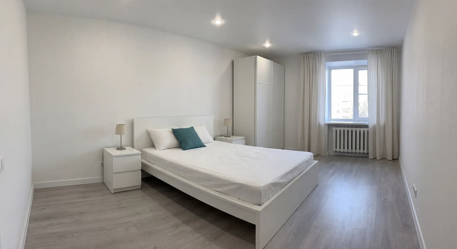 3D-визуализация спальни — скандинавский стиль