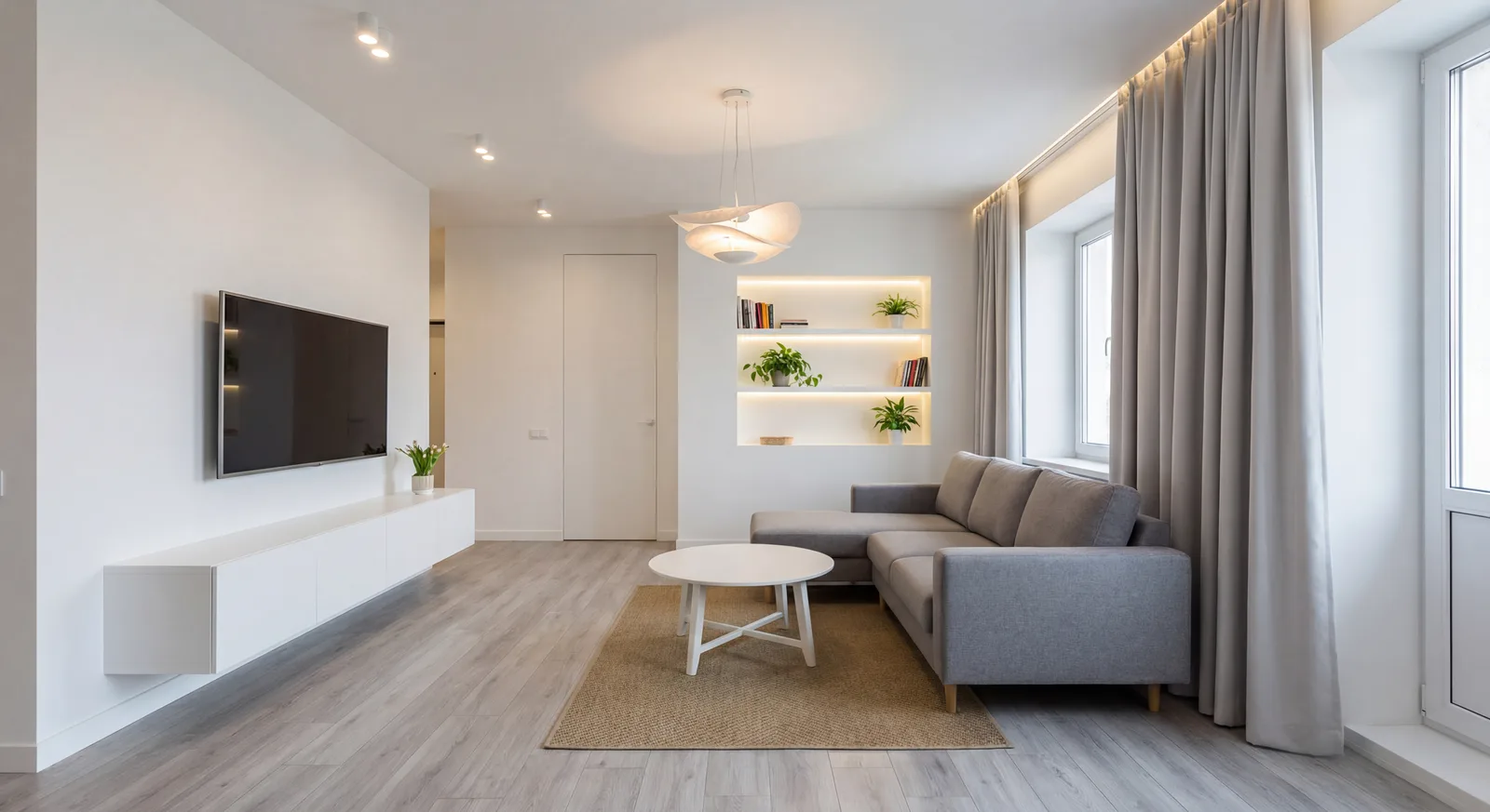 Уютная гостиная — 60 м²